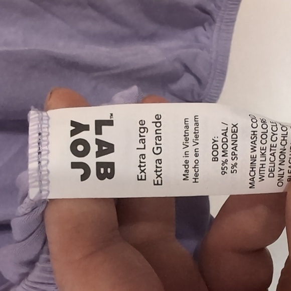 Joy Lab Lilac Purple Open Back Long Sleeve Top Size Extra Large - Picture 3 of 3